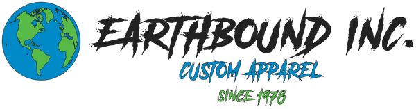 Earthbound Inc. Logo: Custom Apparel Since 1978 - Grand Rapids Screen Printing Shop - Embroidery and Screen Printing Grand Rapids Michigan